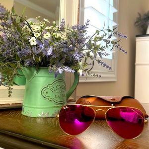 Ray Ban aviator pink sunglasses